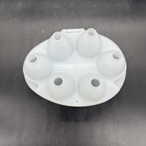 Vintage White Jello Jigglers Smooth 6 Egg Mold Shooters